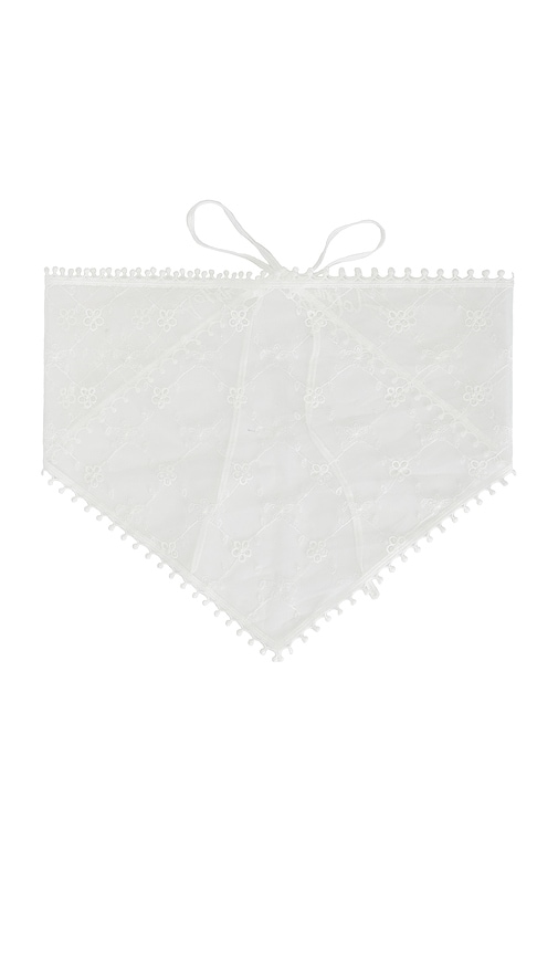 view 1 of 2 Josefina Triangle Scarf in White