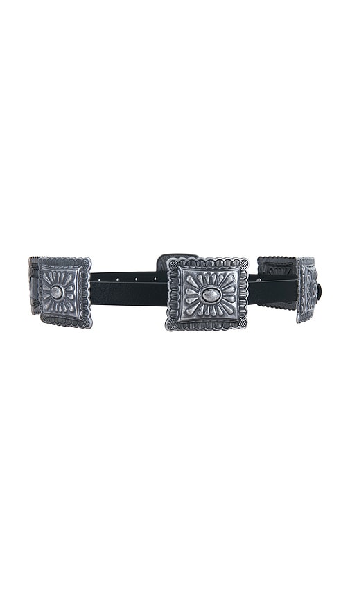 view 2 of 3 Bella Buckle Belt in Black & Silver