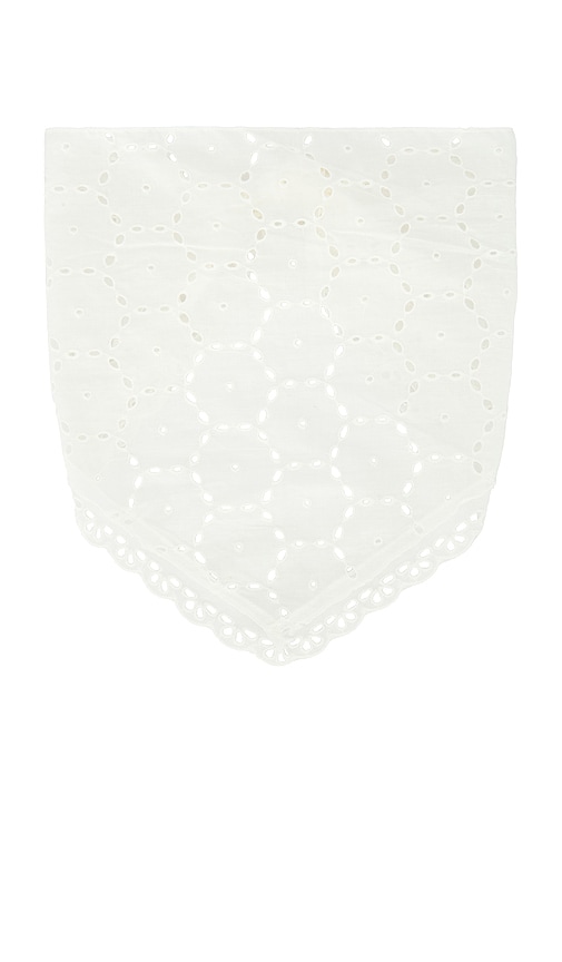 view 3 of 4 Paloma Triangle Scarf in White