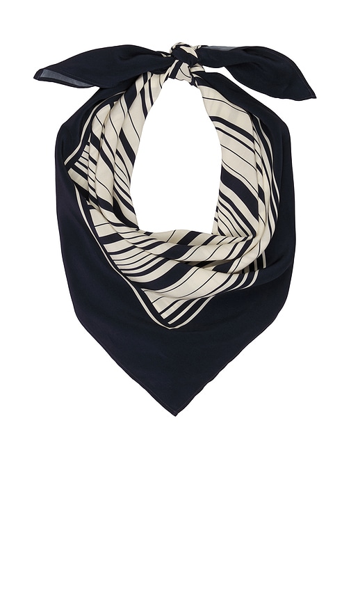 view 1 of 2 Carmel Scarf in Navy & Ivory