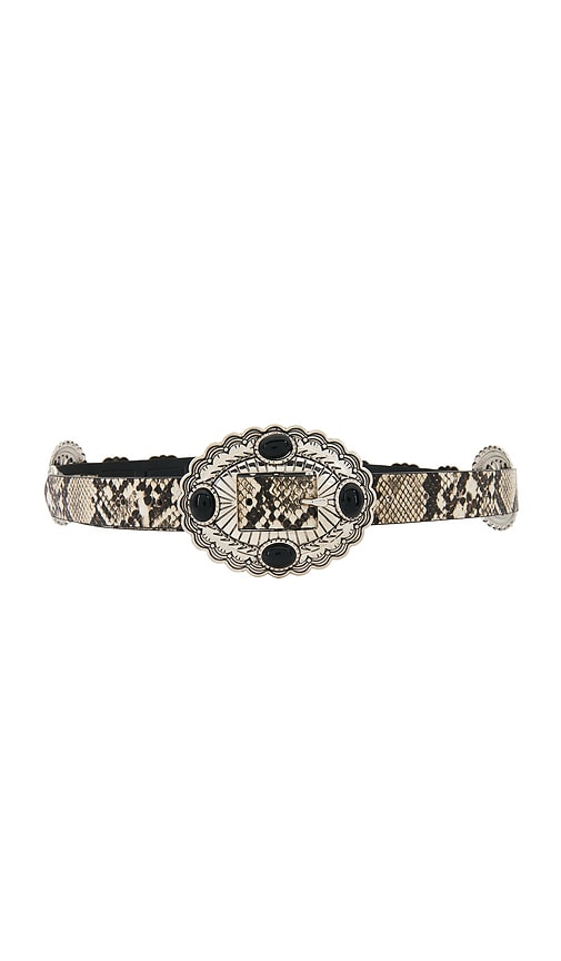 view 1 of 3 Gypsy Buckle Belt in Black & Snake