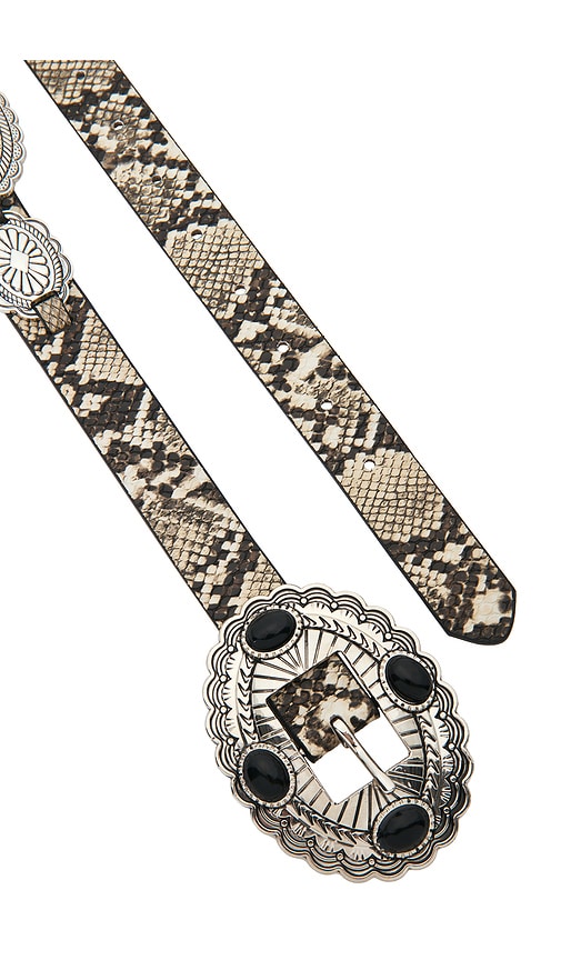 view 3 of 3 Gypsy Buckle Belt in Black & Snake