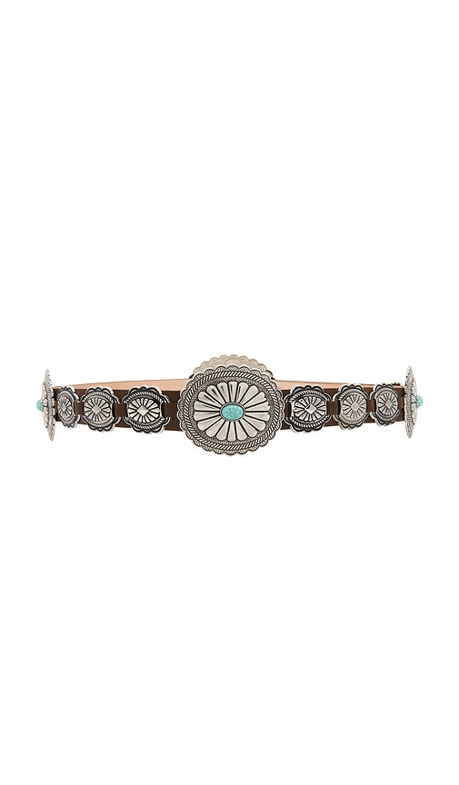 view 2 of 3 Gypsy Buckle Belt in Brown & Turquoise