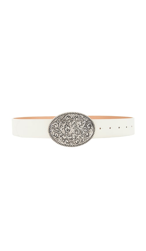 view 1 of 3 Braxton Buckle Belt in Off White