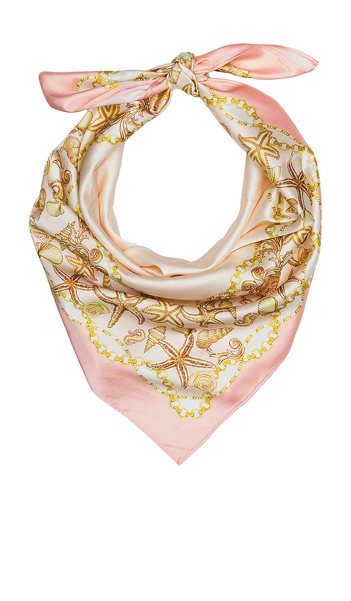 view 1 of 2 Reese Scarf Top in Baby Pink Scarf Print