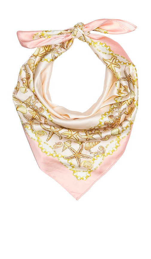 view 6 of 7 Reese Scarf Top in Baby Pink Scarf Print