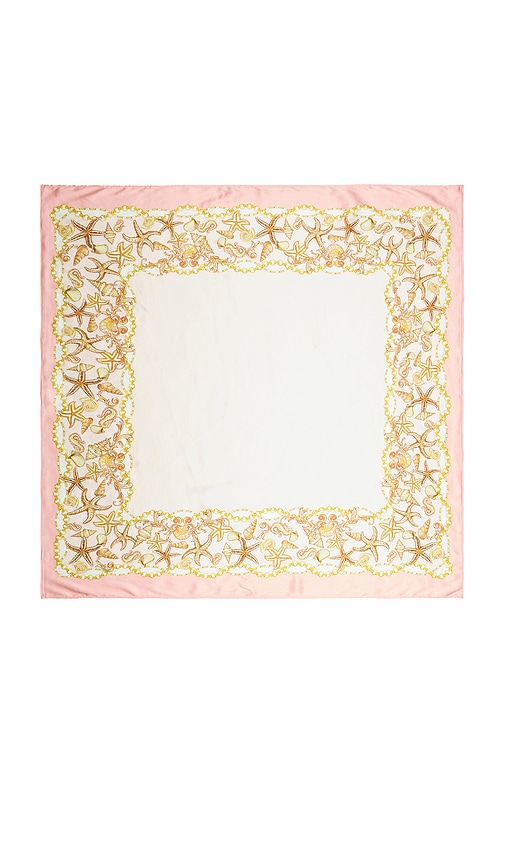view 7 of 7 Reese Scarf Top in Baby Pink Scarf Print