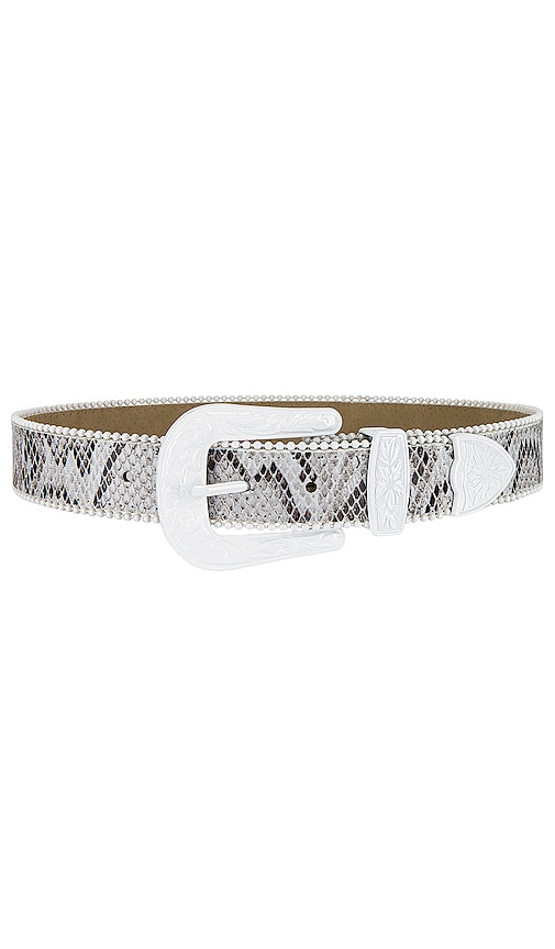 view 1 of 3 Velma Belt in White & Snake