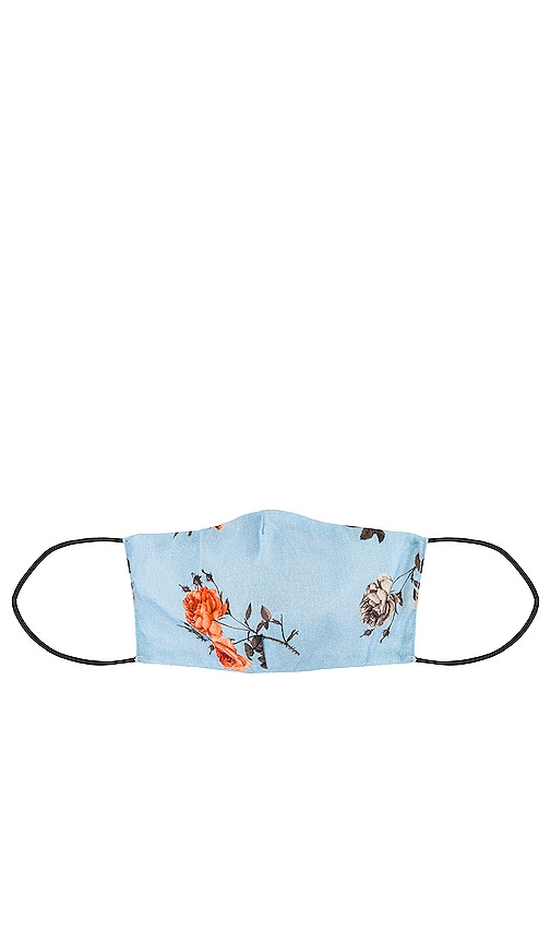 view 4 of 5 Face Mask in Blue Floral