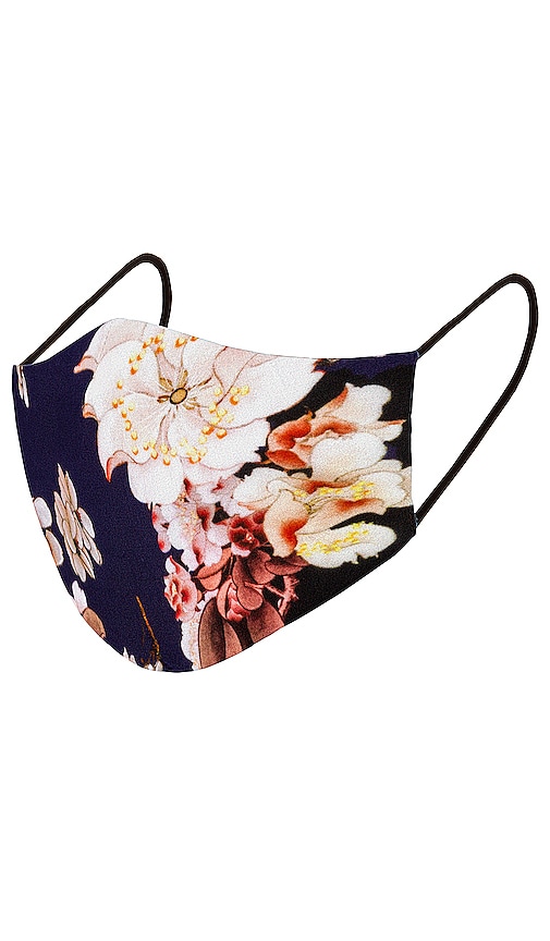 view 1 of 5 Face Mask in Navy Floral