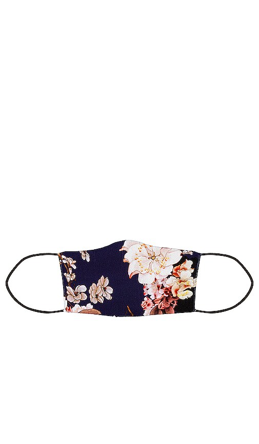 view 4 of 5 Face Mask in Navy Floral
