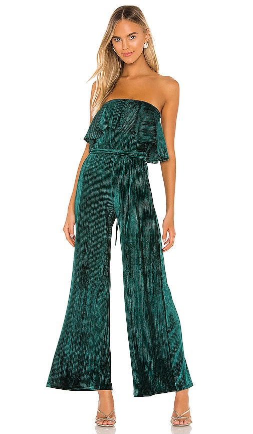 view 1 of 4 Adley Jumpsuit in Emerald Green