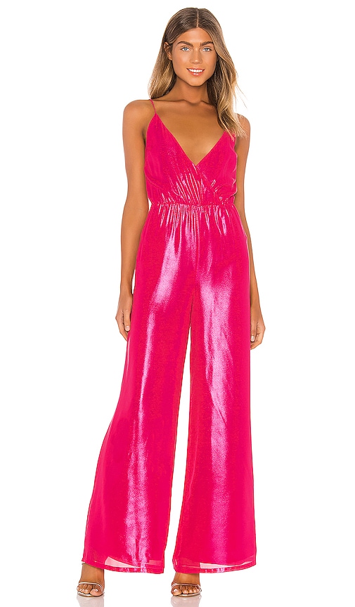 view 1 of 3 Sampson Jumpsuit in Magenta Pink