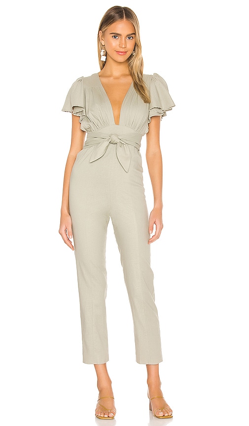 view 1 of 3 Natalie Jumpsuit in Sage Green
