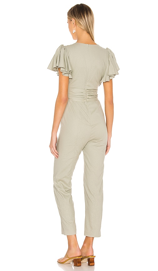 view 3 of 3 Natalie Jumpsuit in Sage Green