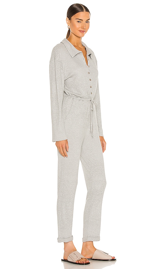 view 2 of 4 Cozy Knit Jumpsuit in Heather Grey