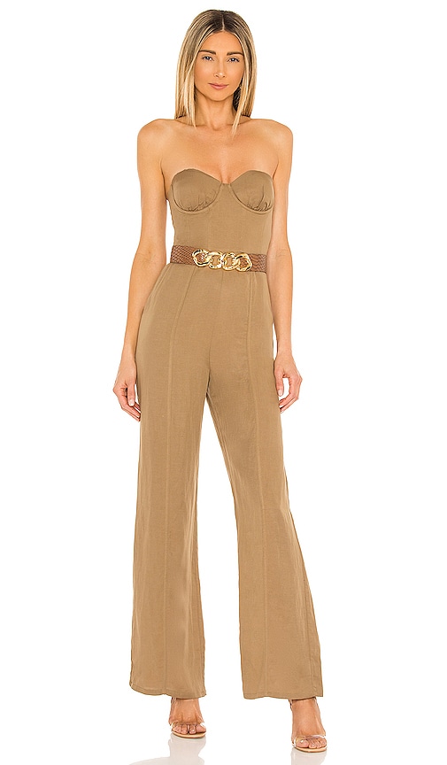 view 4 of 4 Steph Jumpsuit in Tan