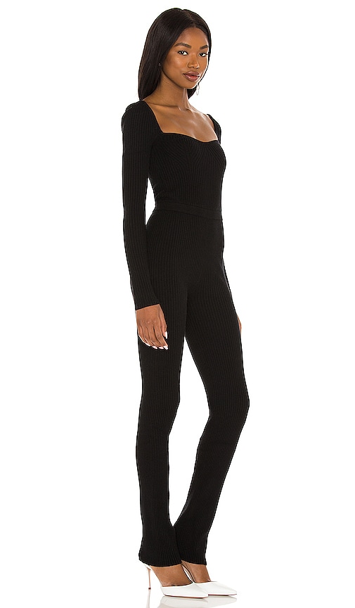 view 3 of 5 Cara Knit Jumpsuit in Black