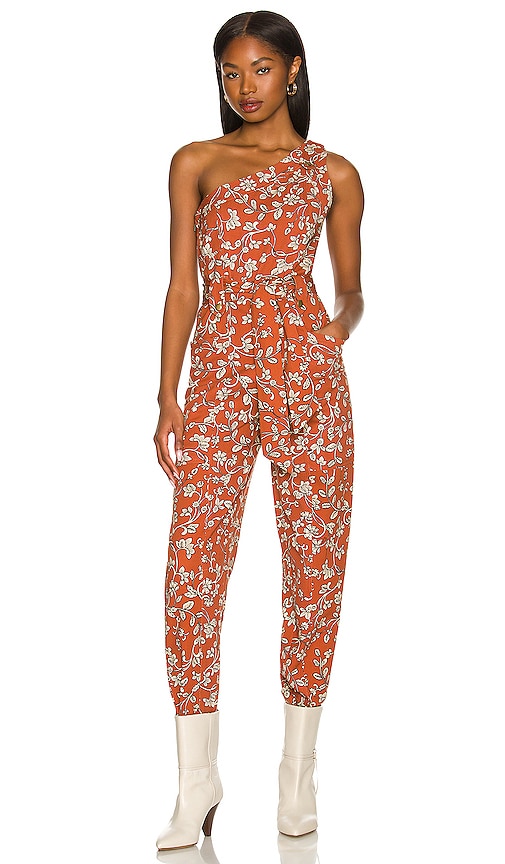 view 1 of 4 Trent Jumpsuit in Zoe Rust Floral