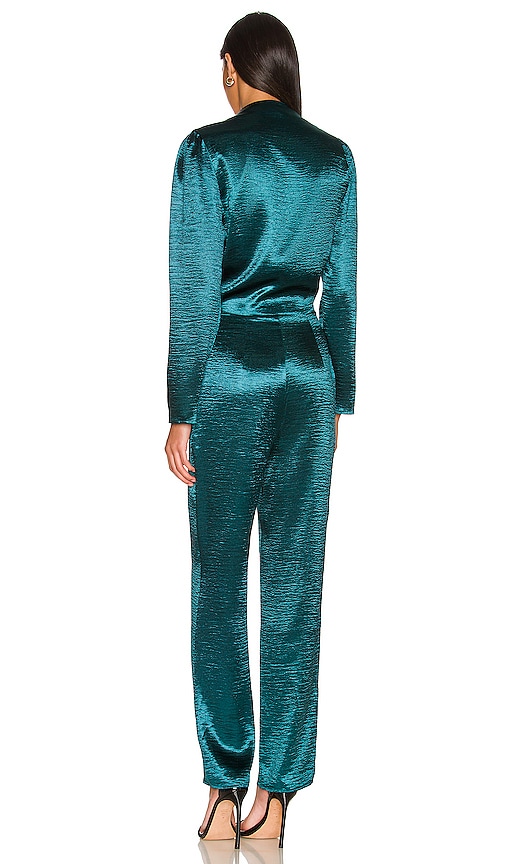 view 3 of 3 Kendall Jumpsuit in Dark Jade Green