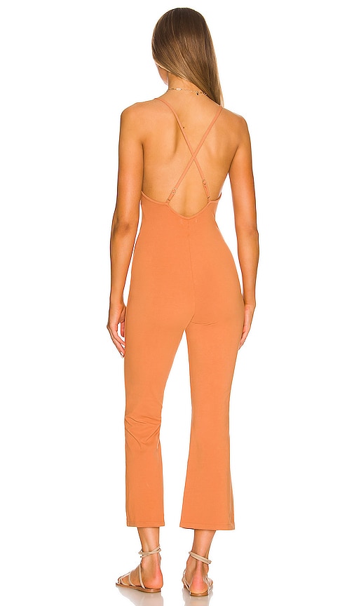 view 3 of 3 Pietra Jumpsuit in Camel Brown