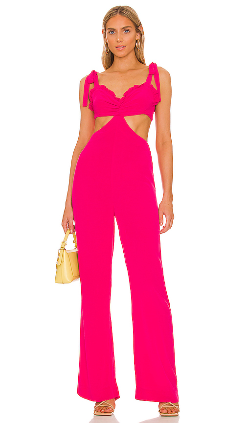 view 1 of 3 Zola Jumpsuit in Passionfruit Pink