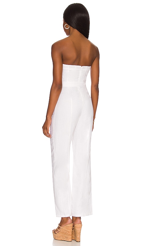 view 3 of 3 Steph Jumpsuit in White