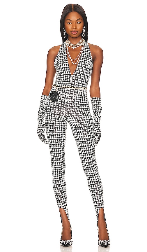 view 1 of 4 Hyperion Jumpsuit in Black & White