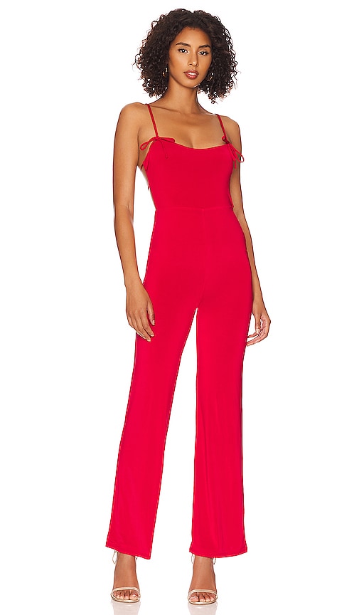view 1 of 3 Kitty Jumpsuit in Lipstick Red