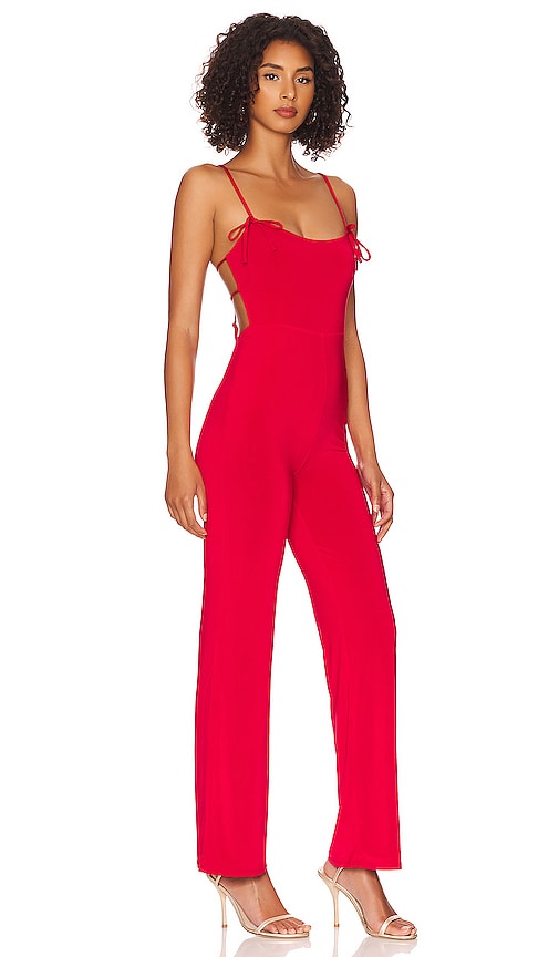 view 2 of 3 Kitty Jumpsuit in Lipstick Red