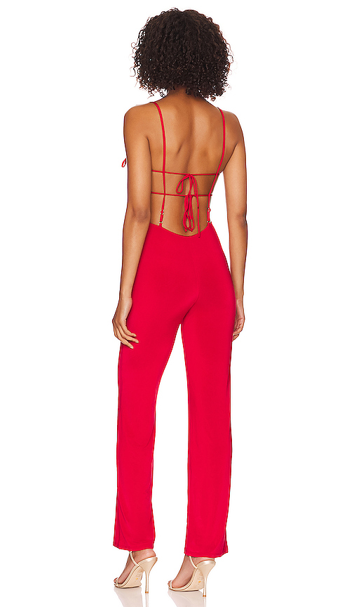 view 3 of 3 Kitty Jumpsuit in Lipstick Red