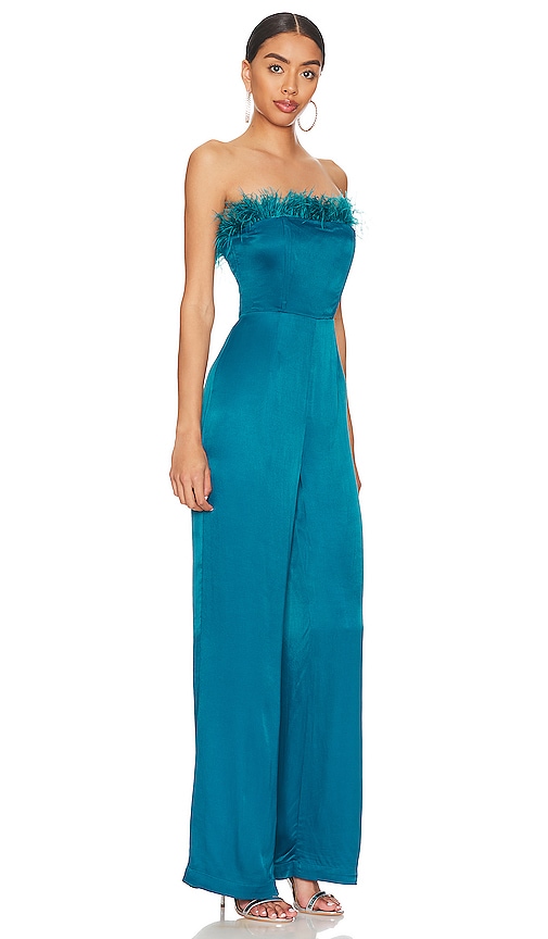 view 2 of 3 Trish Jumpsuit in Deep Cyan
