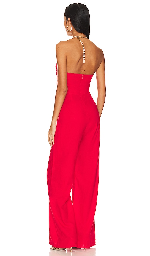 view 3 of 3 Rosalie Jumpsuit in Bright Red