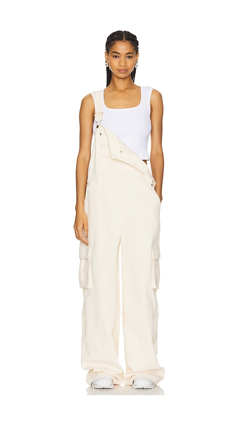 view 2 of 4 Birdie Overalls Jumpsuit in Ivory