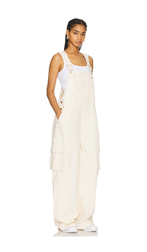 view 3 of 4 Birdie Overalls Jumpsuit in Ivory