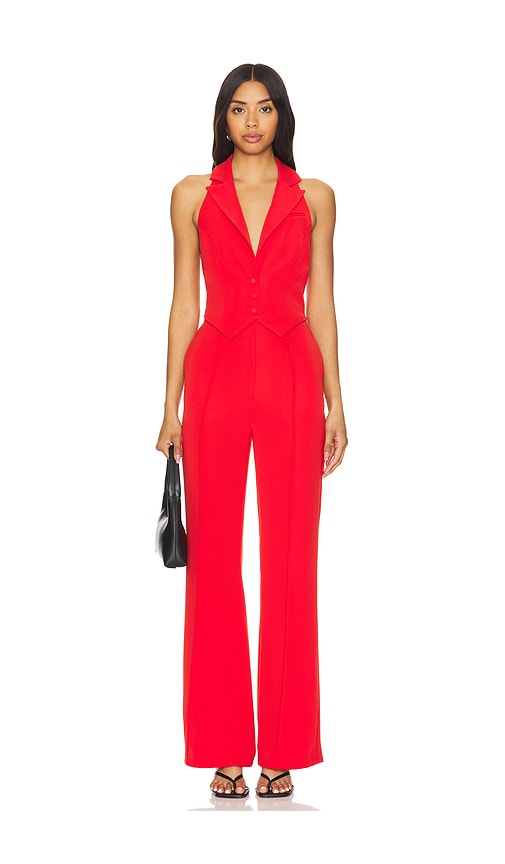 view 1 of 3 Elena Jumpsuit in Red