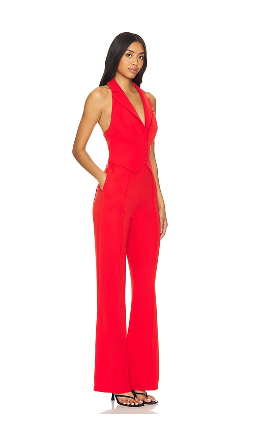 view 2 of 3 Elena Jumpsuit in Red