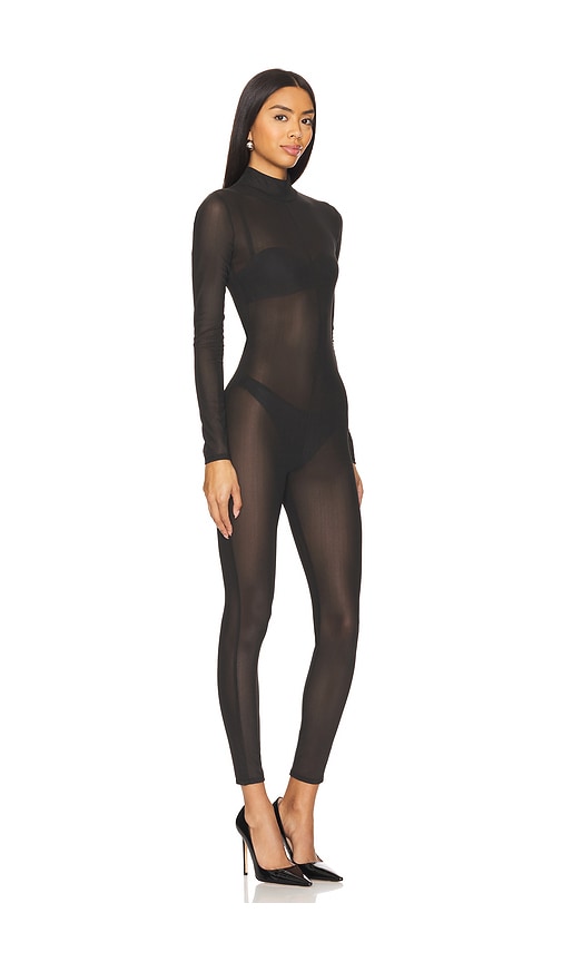 view 2 of 4 Rumi Mesh Jumpsuit in Black