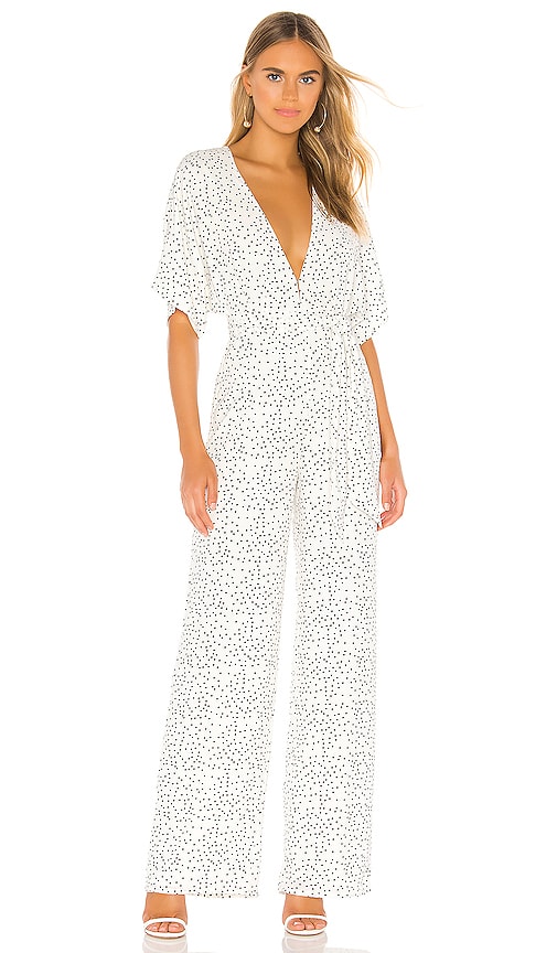 view 1 of 3 Jackson Jumpsuit in White Dot