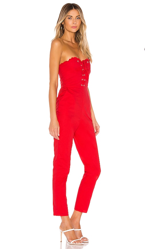 view 2 of 3 Gino Jumpsuit in Cherry Red
