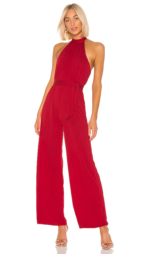 view 1 of 3 Don't Be Shy Jumpsuit in Red