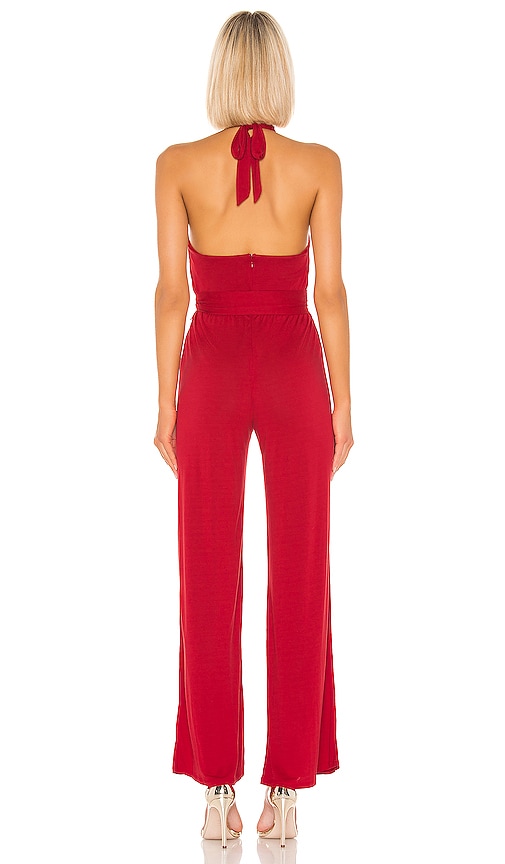 view 3 of 3 Don't Be Shy Jumpsuit in Red