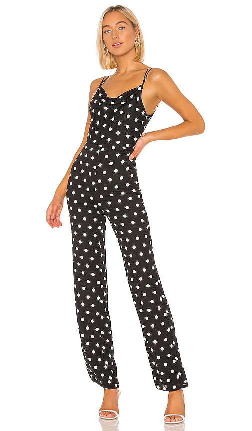 view 1 of 3 Quincy Jumpsuit in Black Dot