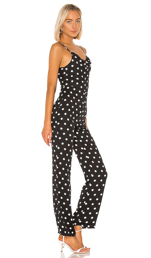 view 2 of 3 Quincy Jumpsuit in Black Dot