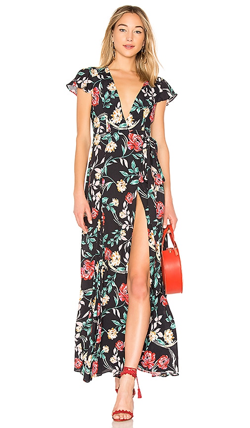 view 1 of 3 Kayla Wrap Dress in Bold Floral