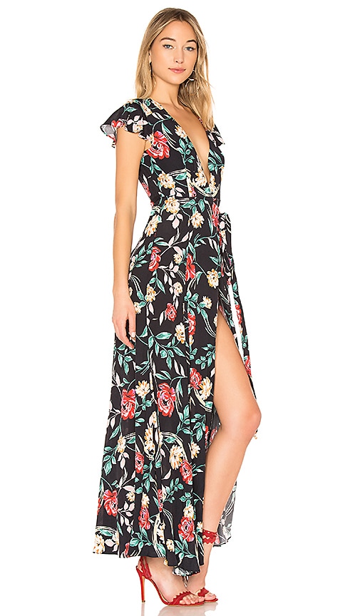 view 2 of 3 Kayla Wrap Dress in Bold Floral