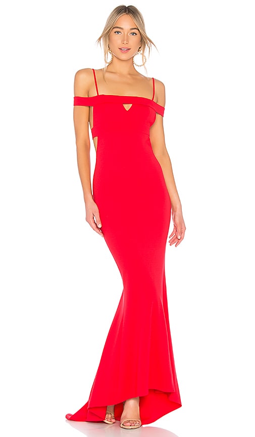 view 2 of 3 Cece Gown in Red Rose