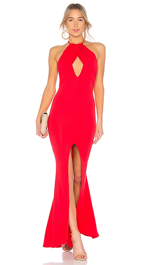 view 1 of 3 Rosa Gown in Red Rose