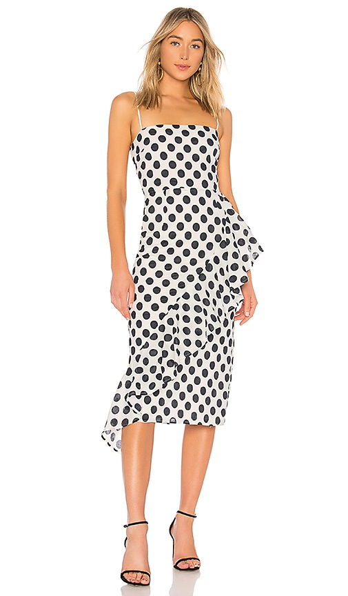 view 1 of 3 Ellie Midi Dress in Black & White