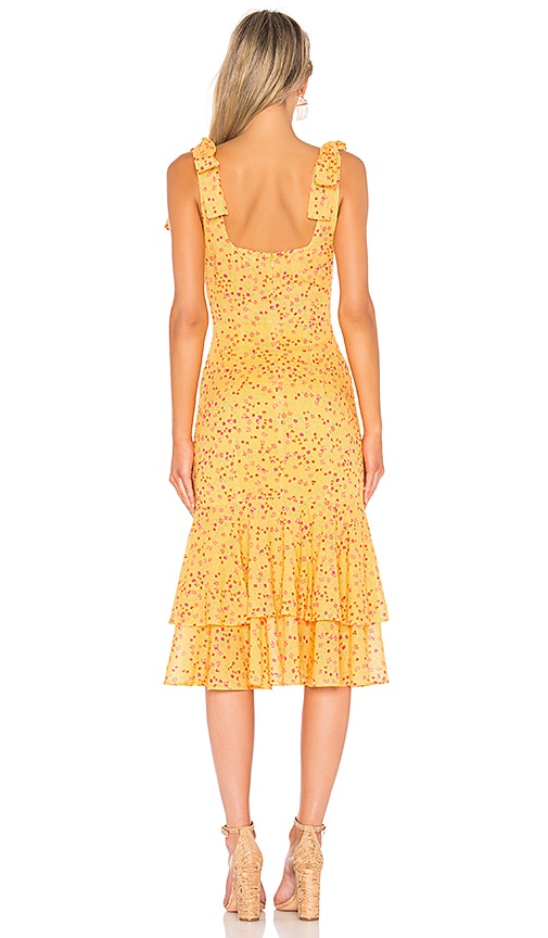 view 3 of 3 Day Keeper Midi Dress in Goldenrod Ditsy